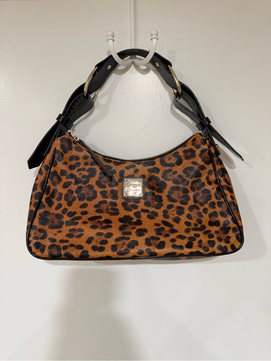 Dooney & Bourke Handbags - Dooney & Bourke Leopard-Print Shoulder Bag in Brown and Black